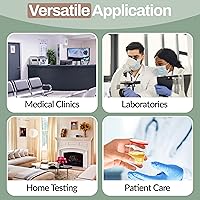 Vista 7 de One Step Tiras de prueba de temperatura de orina, 100 tiras de termómetro adhesivas adhesivas para botellas de recolección de orina, rango