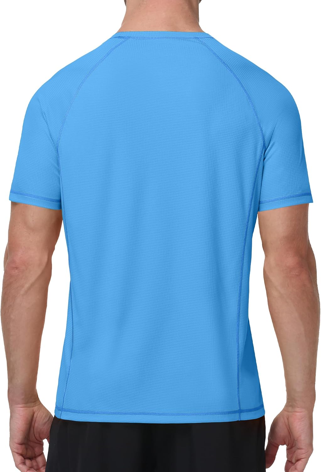 Roadbox Men's Short Sleeve Swim Shirt, UPF 50+ Quick Dry Rash Guard, UV Sun Protection Water T-Shirt for Beach and Surfing - Image 2