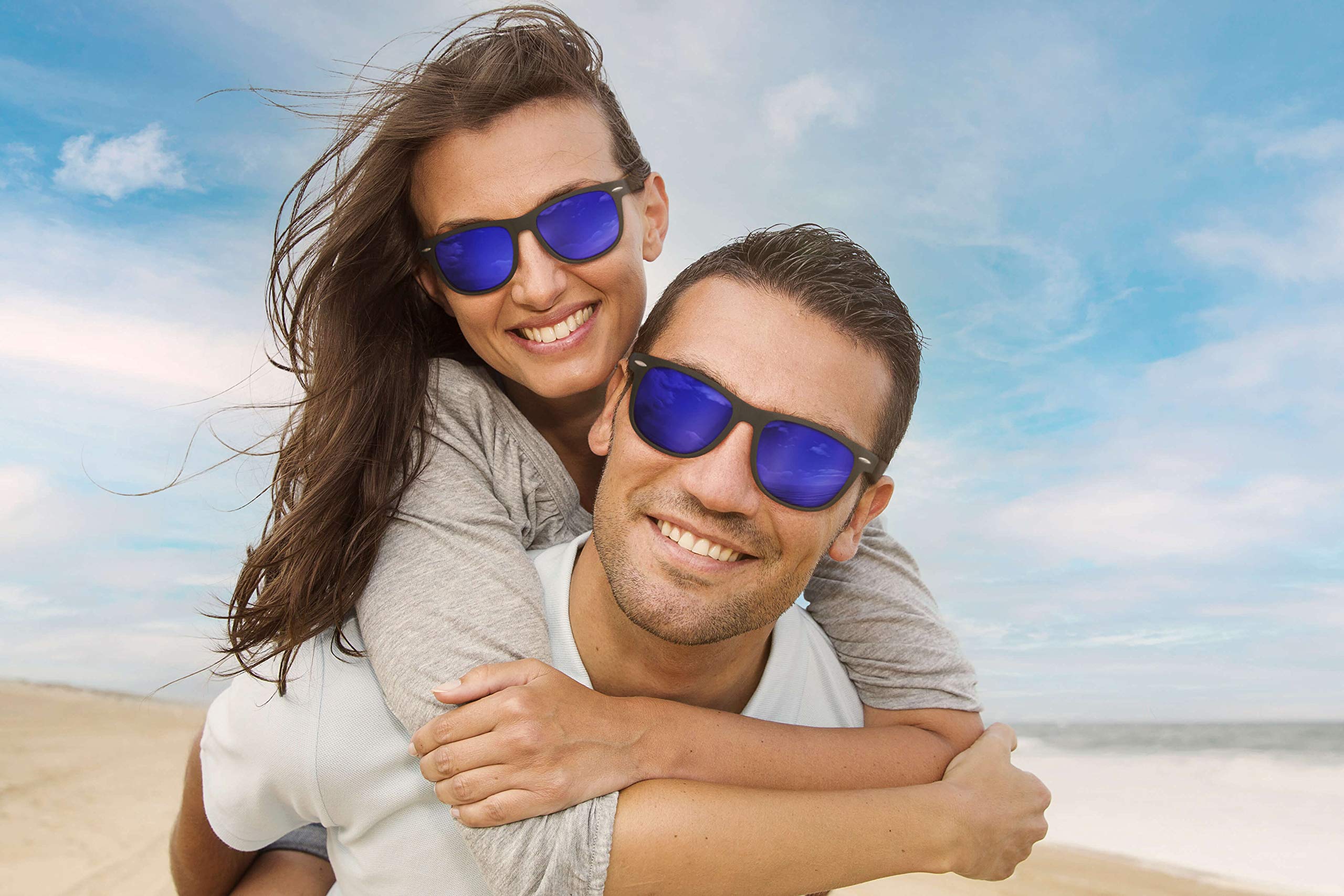 Balinco Set de gafas de sol de bambú mujer y hombre - con lentes TAC polarizadas para una visión intensa - sostenibles y duraderas - incl. un práctico estuche de regalo.