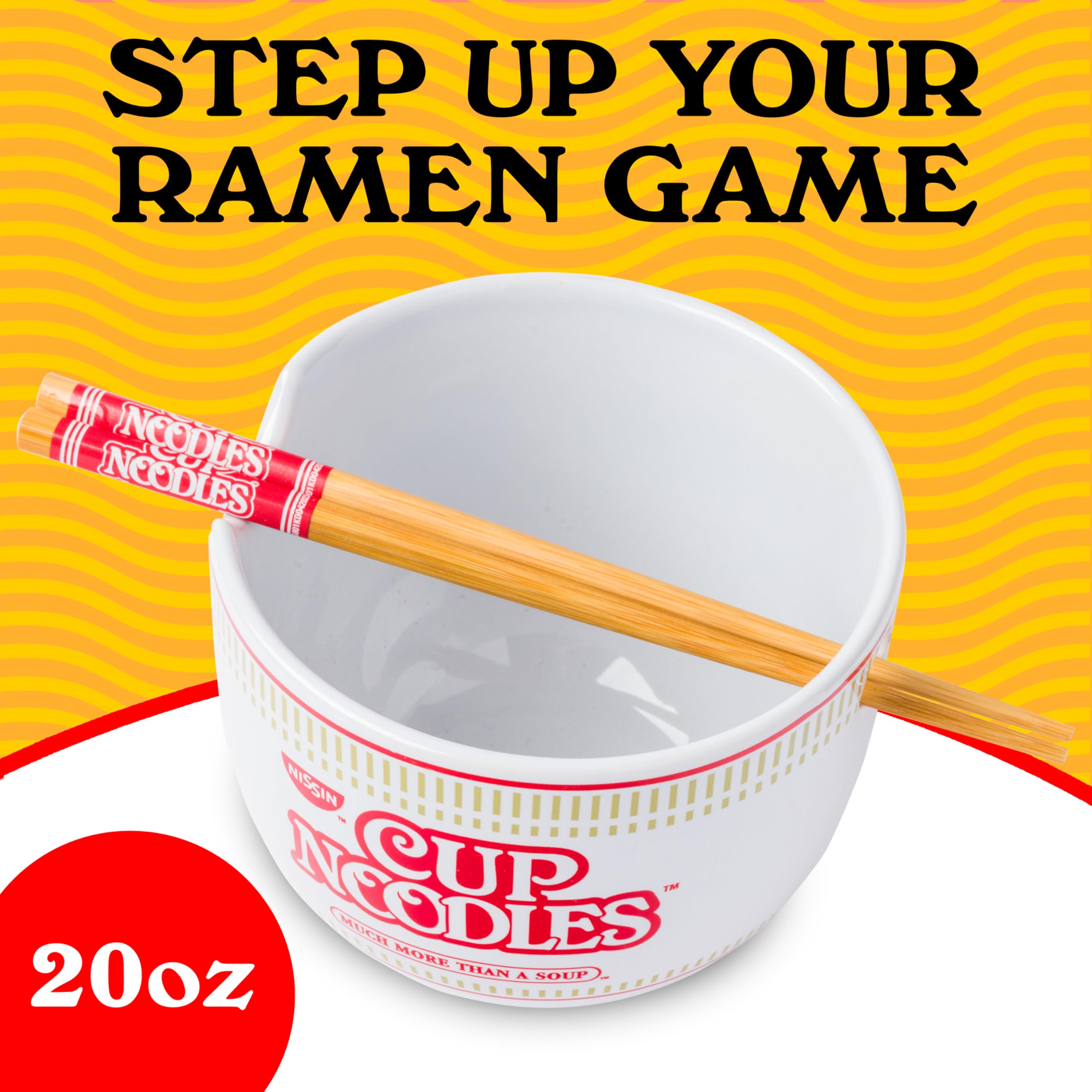 ホームスタイルヌードル Silver Buffalo Nissin Cup Noodles Copo Clássico Gráfico Cerâmica