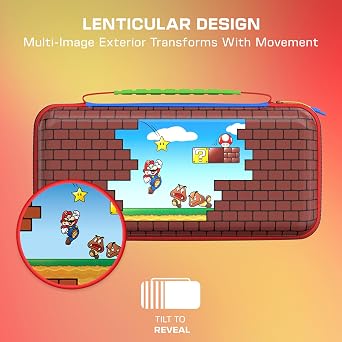 Turtle Beach PlayTrek Hard Shell Travel Case Mario Bricks Nintendo Switch 2