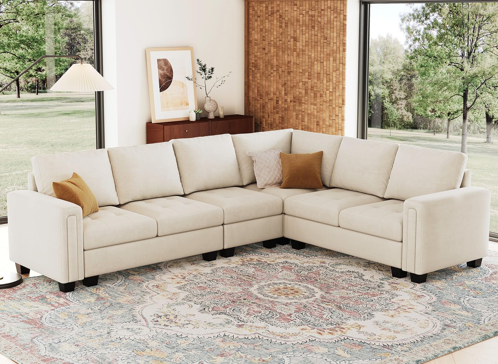Amazon.com: Belffin Modular Sectional Sofa L Shaped Couch
