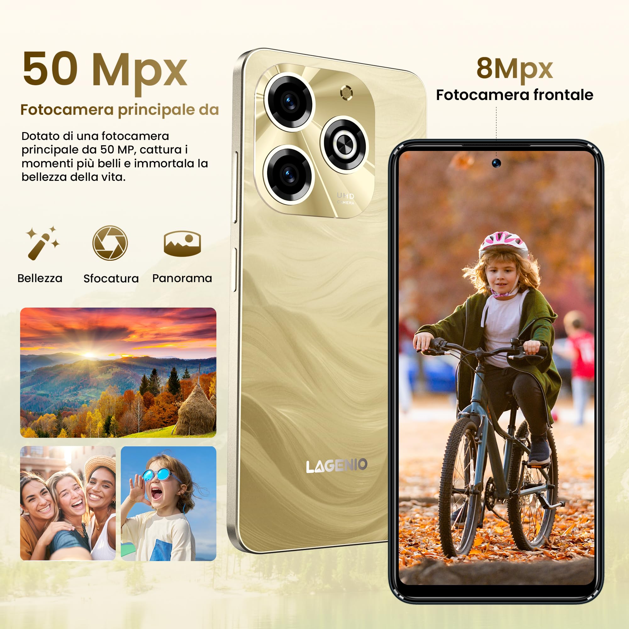 A11 Pro Android 15 Telefono Cellulare, 6.7 Inch HD+ 120Hz Mobile Phone, 24GB+256GB/TF 1TB, Dual SIM 4G Android Smartphone, 50MP+8MP AI Camera/Widevine L1/Face ID/GPS/OTG