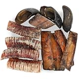 All Natural Healthy Buffalo Butcher 12 Pack Bones Dog Chews Treats for Aggressive Chewers Long Lasting Rawhide Free Premium Slow Roasted for Small Medium Large Dogs