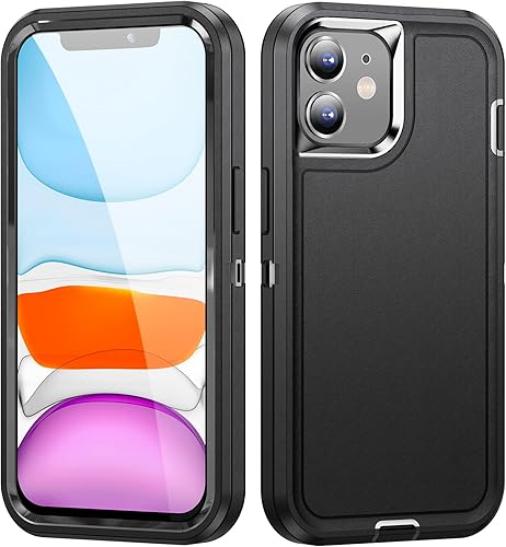 Miniatura 2 de Funda protectora para iPhone 11 de 6.1 pulgadas, resistente a prueba de caídas híbrida, resistente, a prueba de golpes, ajuste delgado, para iPhone