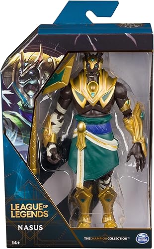 Miniatura 2 de League of Legends, Figura de acción coleccionable oficial de Nasus Premium con base, más de 8 pulgadas de alto, colección The Champion, grado de