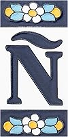 Vista 43 de Merola Tile Sevillano Flora Dirección Letras B 2-1/8" x 4-3/8" Azulejo de pared de cerámica