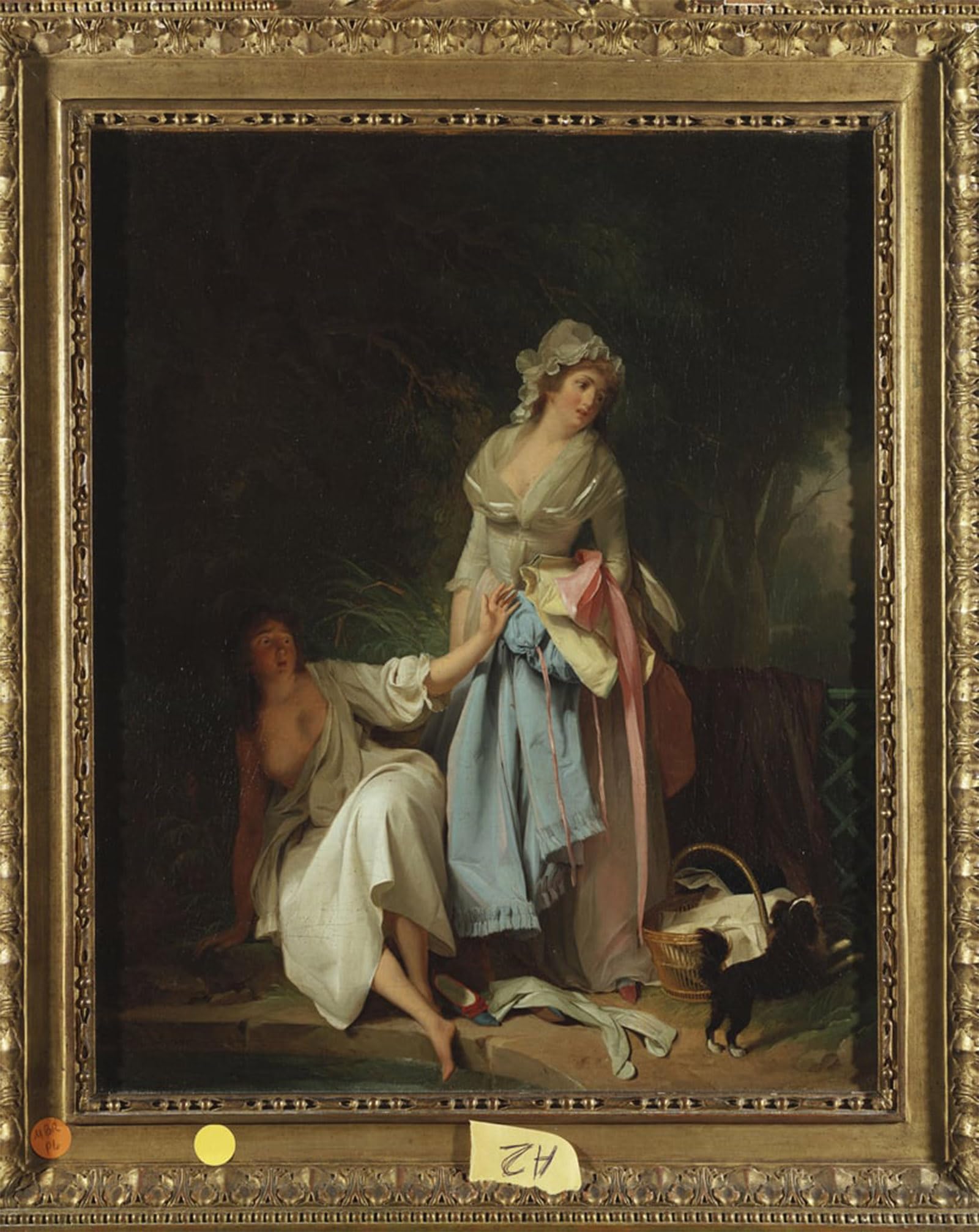 Impression d'Art La Baigneuse surprise de Boilly Tableau Mural Premium 60x90 - 5