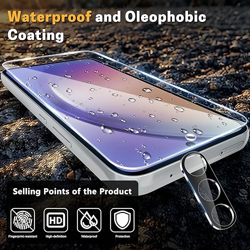 Miniatura 5 de JZG Paquete de 2 protectores de pantalla de privacidad para Samsung Galaxy S22 Ultra, película ultra suave anti espía S22 con compatibilidad con