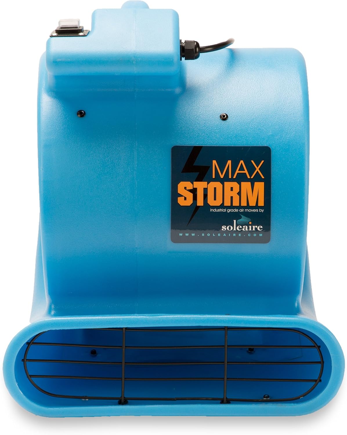 Max Storm 1/2 HP Durable Lightweight Air Mover Carpet Dryer Blower Floor Fan for Pro Janitorial Cleaner, Blue, 1 Pack