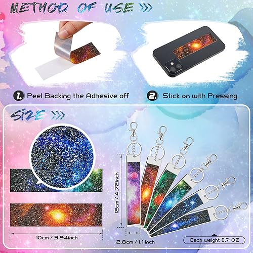 Miniatura 2 de El kit de 42 calcomanías sensoriales para la ansiedad incluye 36 tiras texturizadas para la ansiedad, 6 tiras texturizadas para llavero, calcomanías