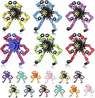 Vista 1 de Fidget Spinners transformables, 18 piezas de juguetes sensoriales divertidos para adultos, cadena deformable DIY robot spinner, juguete giroscopio