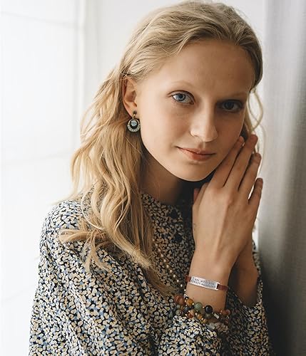 Miniatura 2 de Yiyang Regalo Cristiano Pulsera de Cuero para Mujer Joyería Religiosa Inspiradora con Versículo Bíblico Joyería Fe Navideña Cumpleaños Bautizo para