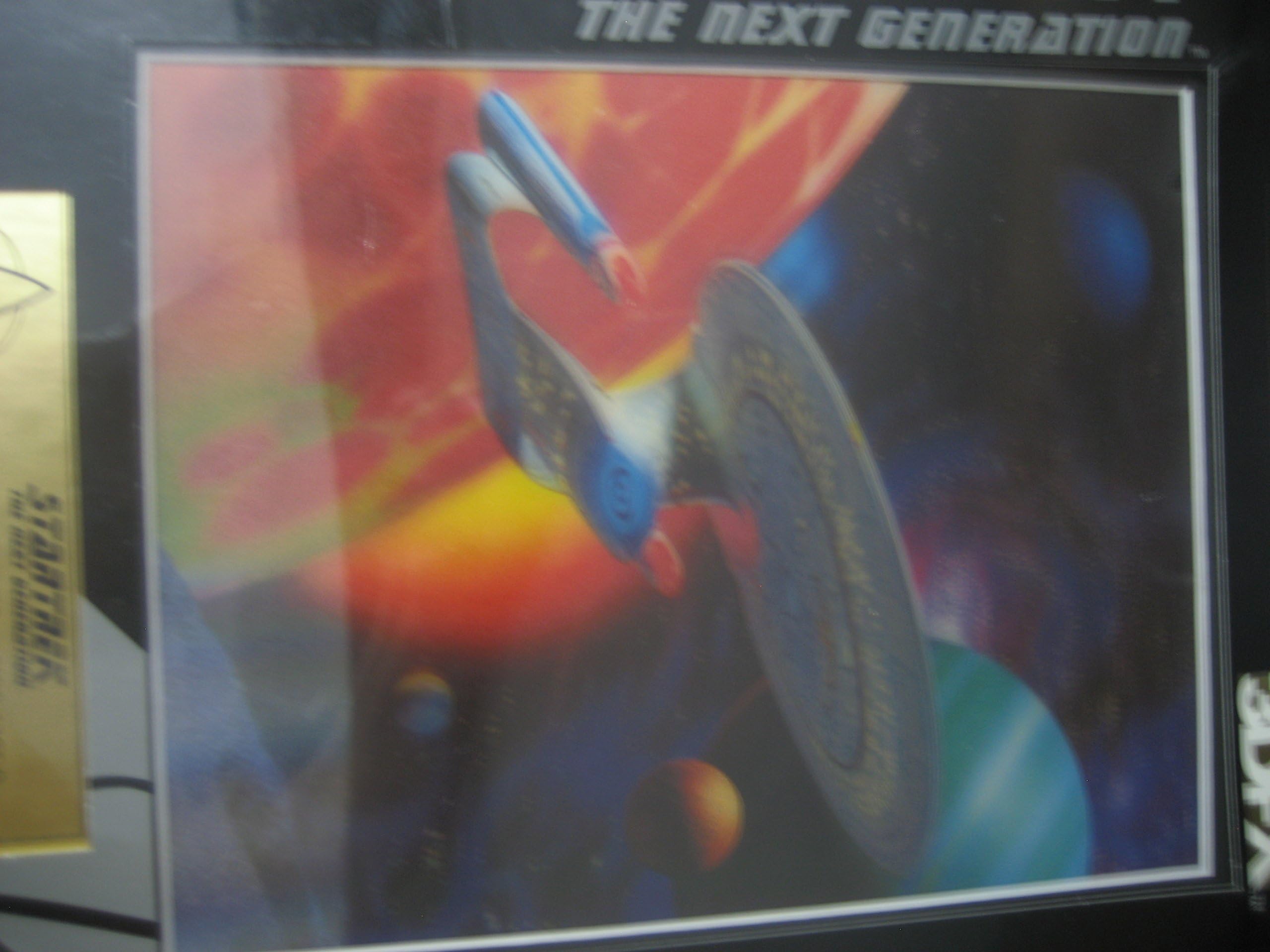 VISICOMM 3DFX Star Trek Limited Edition Enterprise Galaxy Print Leaving Orbit