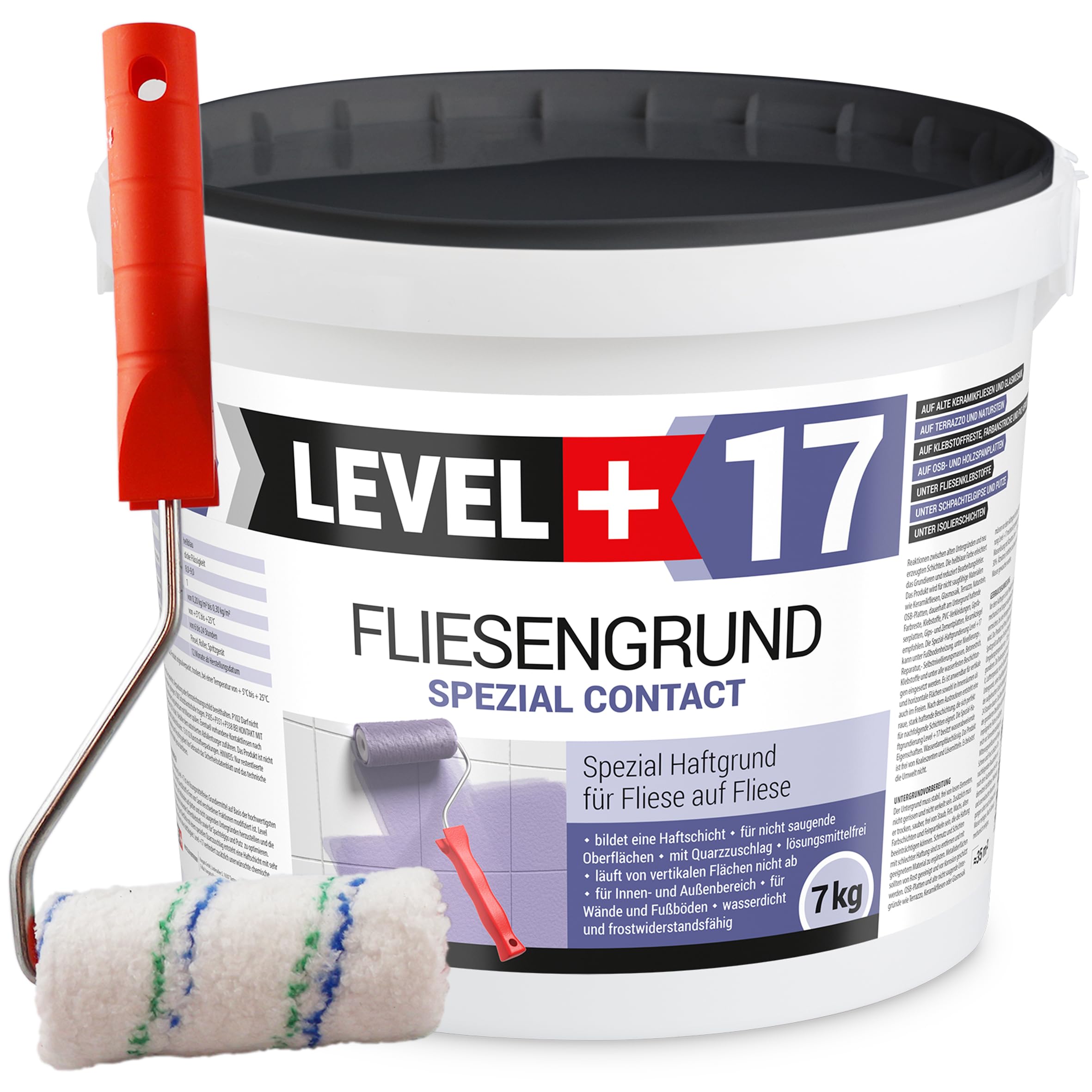 Fliesengrund 1,5Kg Fliese auf Fliese Spezial Haftgrund Fliesengrundierung LEVEL+17 Fliesengrund 1,5Kg Fliese auf Fliese Spezial Haftgrund Fliesengrundierung LEVEL+17