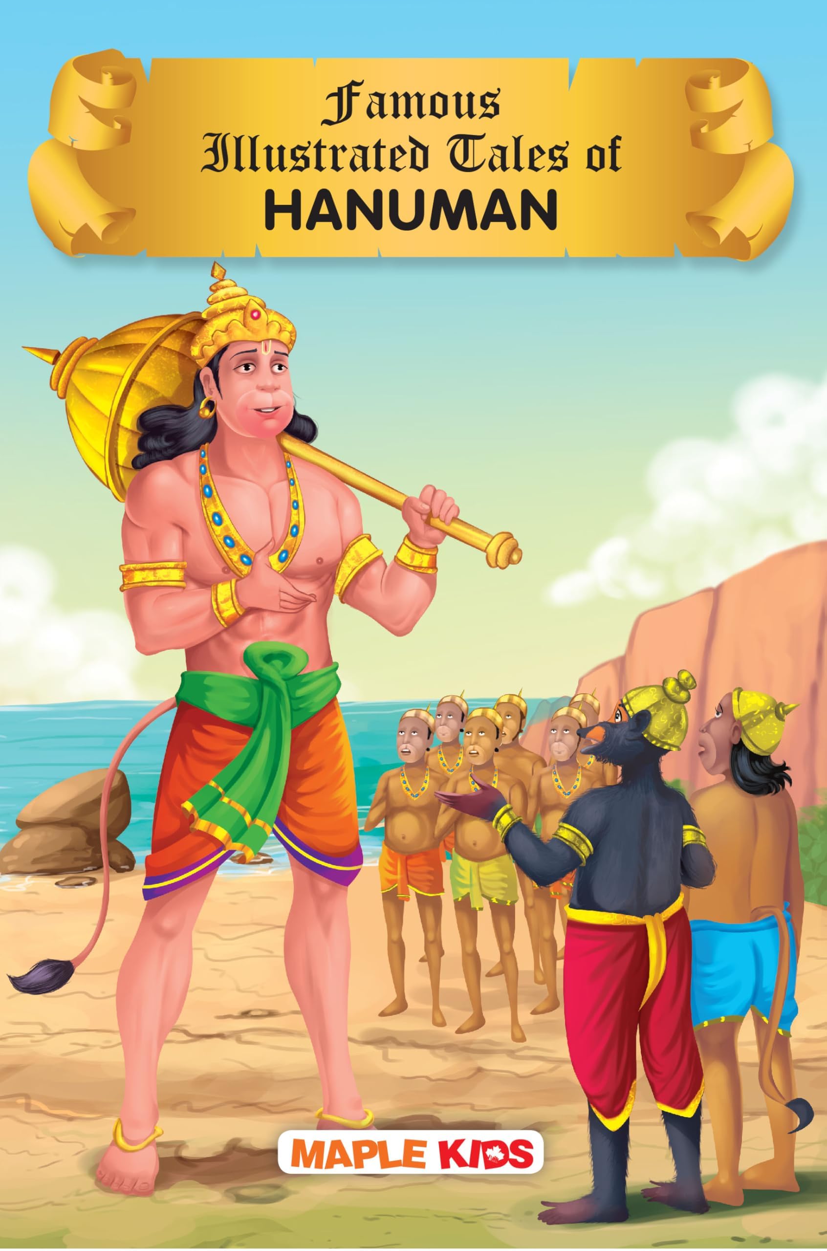Hanuman Tales (Colourful Pictures) - for kids - Ramayana