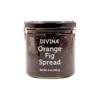 DIVINA Orange Fig Spread Jam, 9 Ounce