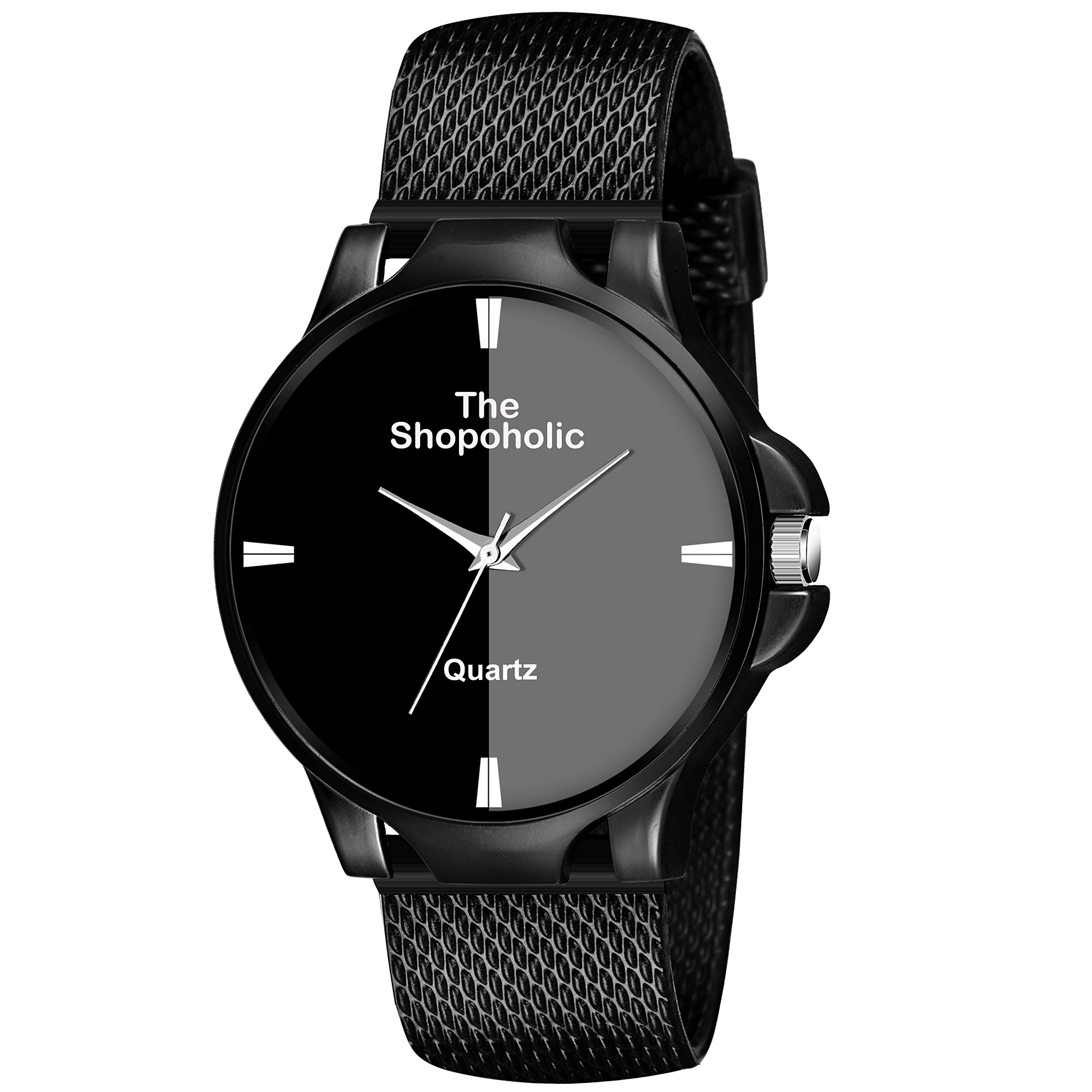 The Shopoholic Analog Black Silicone Mesh Strap with Superior Dual Tone Dial Boys Series Analog Watch - for Boys (B08VJ5Y138) Amazon Price History, Amazon Price Tracker