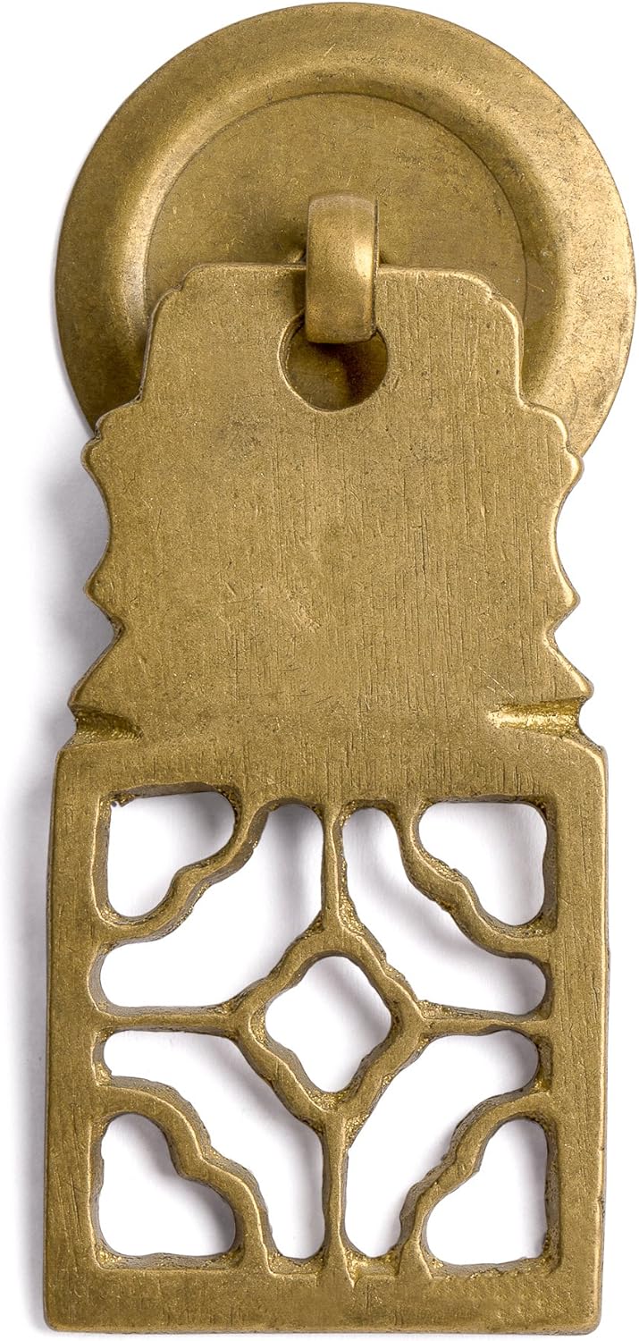 Hardware Philosophy "Symmetrical Elegance Brass Hardware Pulls 3.2 Inches - Set of 2 - Architectural, Interior Design, Furniture Cabinet Customization Hardware