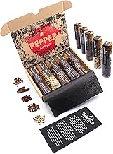 TIMBER TASTE® Pepper Gift Set for Men and Women, 5 Exquisite Peppers from Around the World as a Special Gift for Adults and Pepper Lovers, Pepper Set Indulgence Pack, Gift for Birthdays