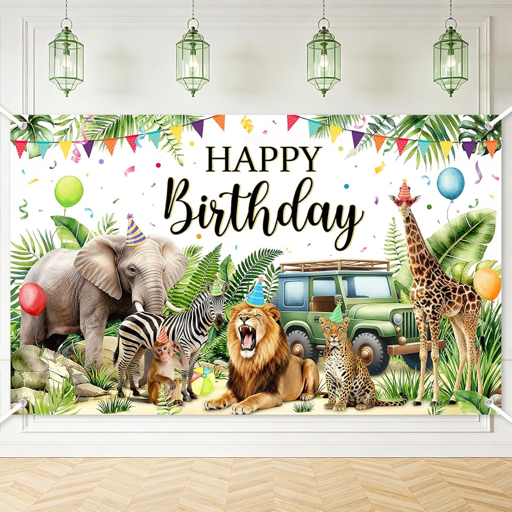 Safari run Backdrops & Props