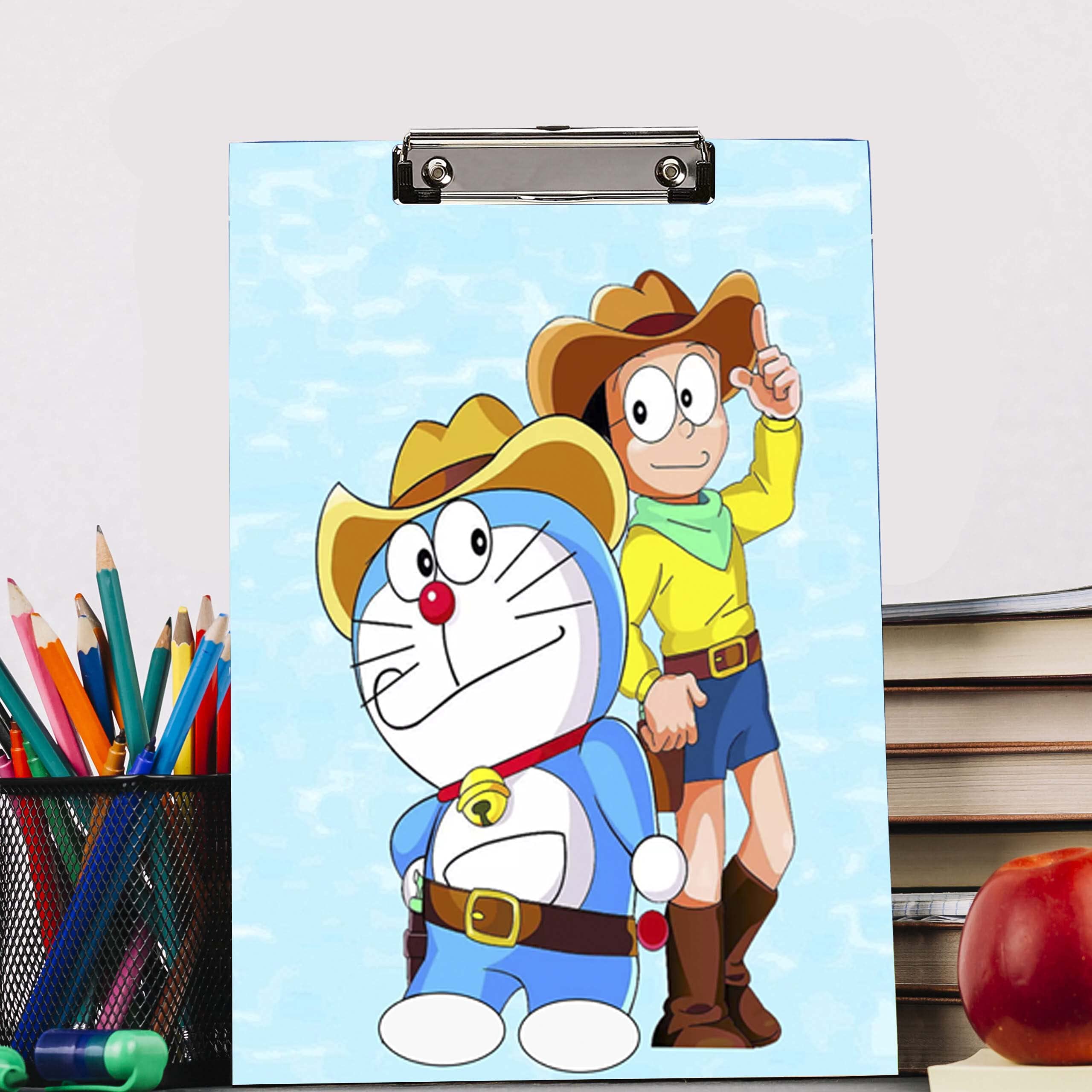 BP DESIGN SOLUTION Doraemon Boy Reprint Clip Board Examination Pad for Shop, Medical,Grocery Size 14x10-image-2