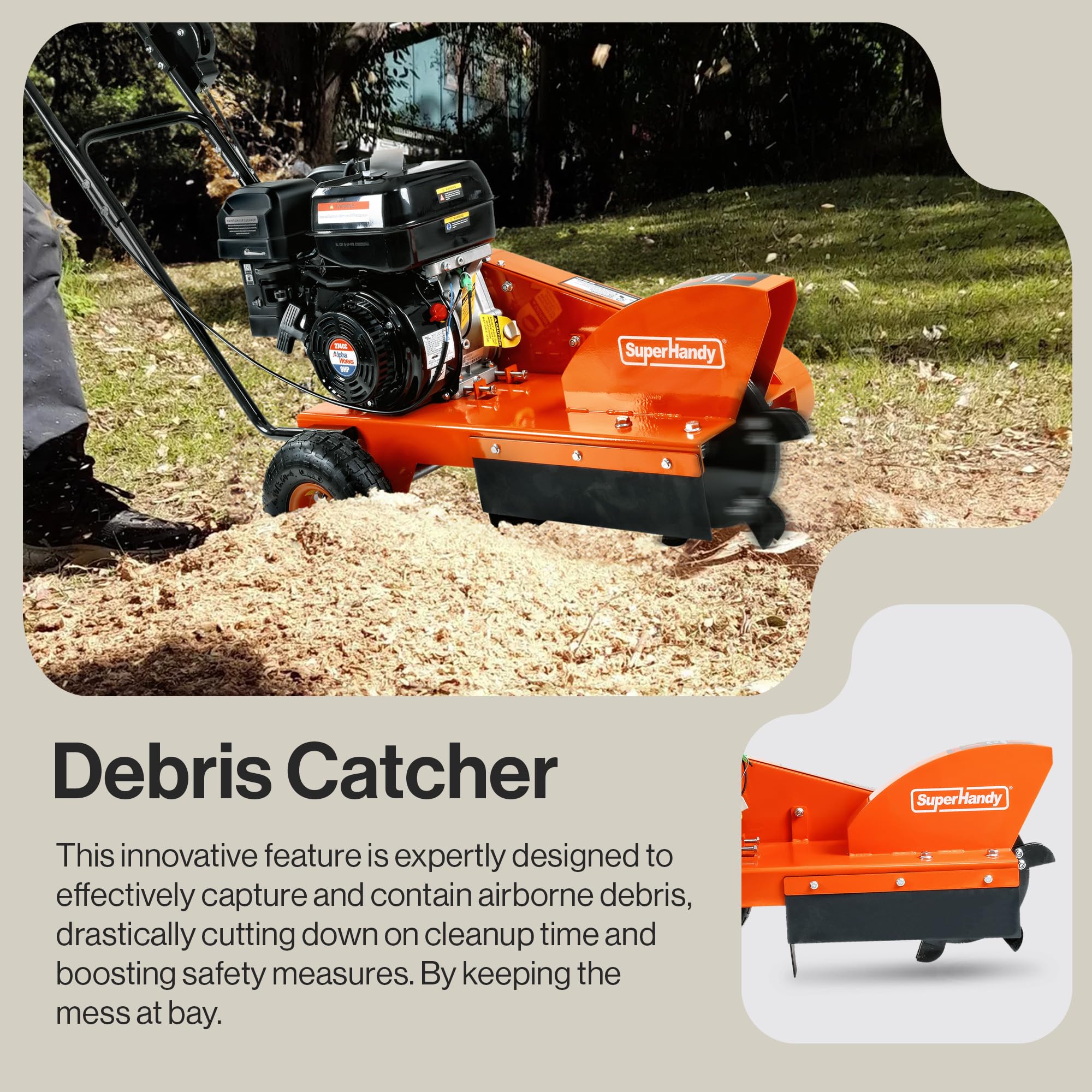 Amazon.com: SuperHandy Gas-Powered Stump Grinder with 9HP Engine