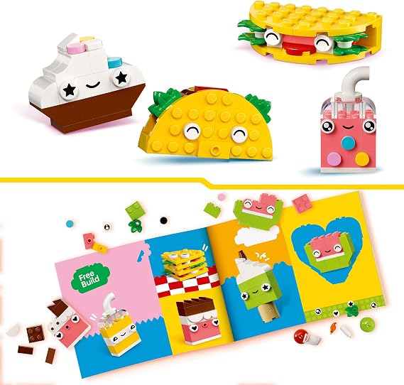 LEGO Classic Creative Food Friends Creative and Fun Toy Making Set for Kids Ages 11039-4 and Over (150 Pieces)