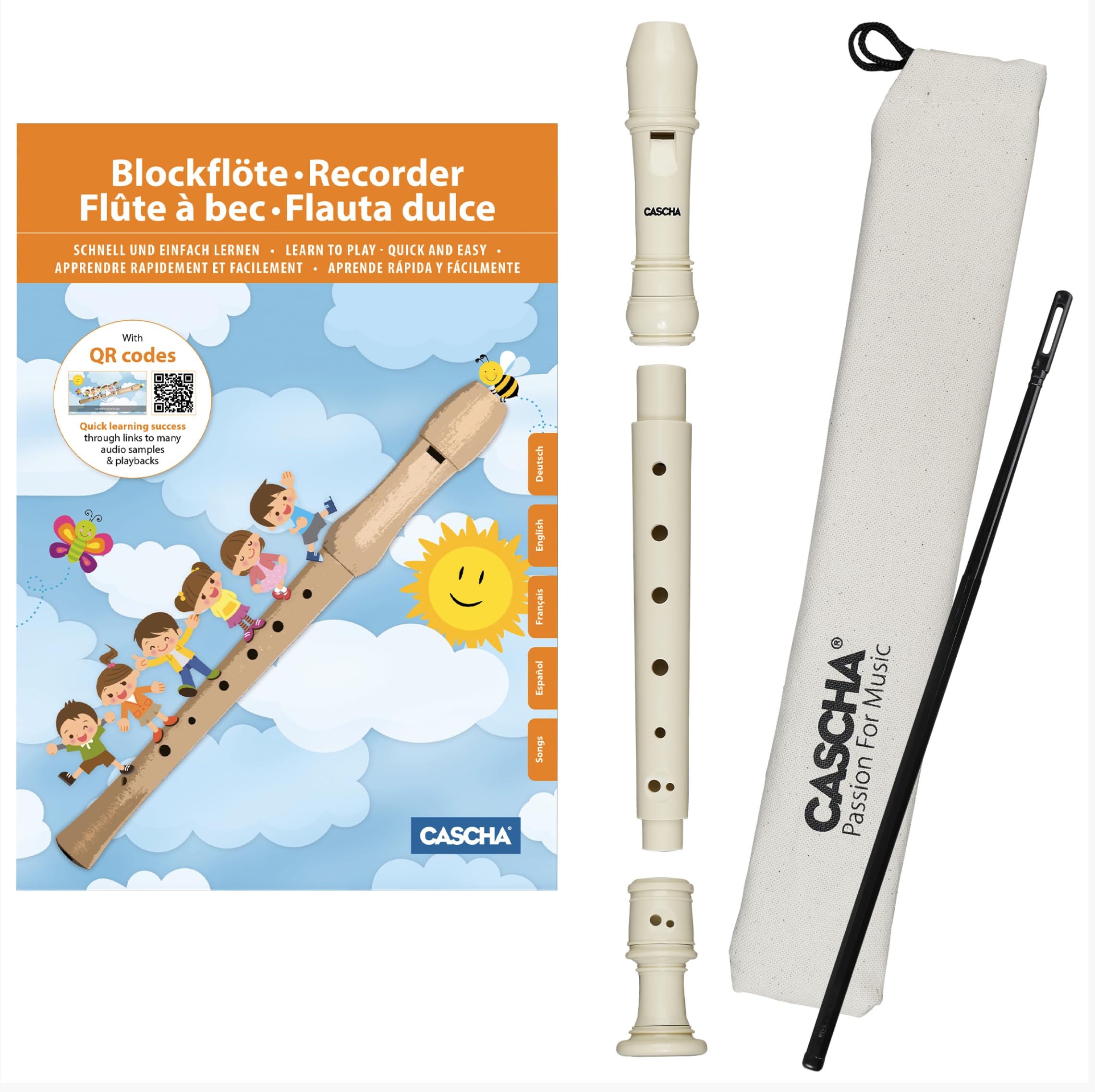 Cascha HH 1500 Recorder Set with German Fingering