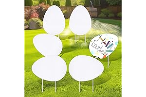 6-Pack Blank Easter Eggs for a Vibrant Yard Display