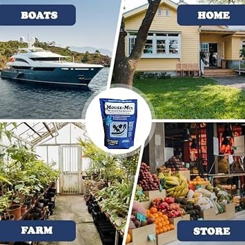 All-Natural Mouse-Mix Rodent and Pest Repellent, Repel Nesting in Your Home/Shed/Garage/RV/Car/Boat/Storage, Safe for Indoor Use, Kit & Pet Friendly -1 lb. Bag, Peppermint