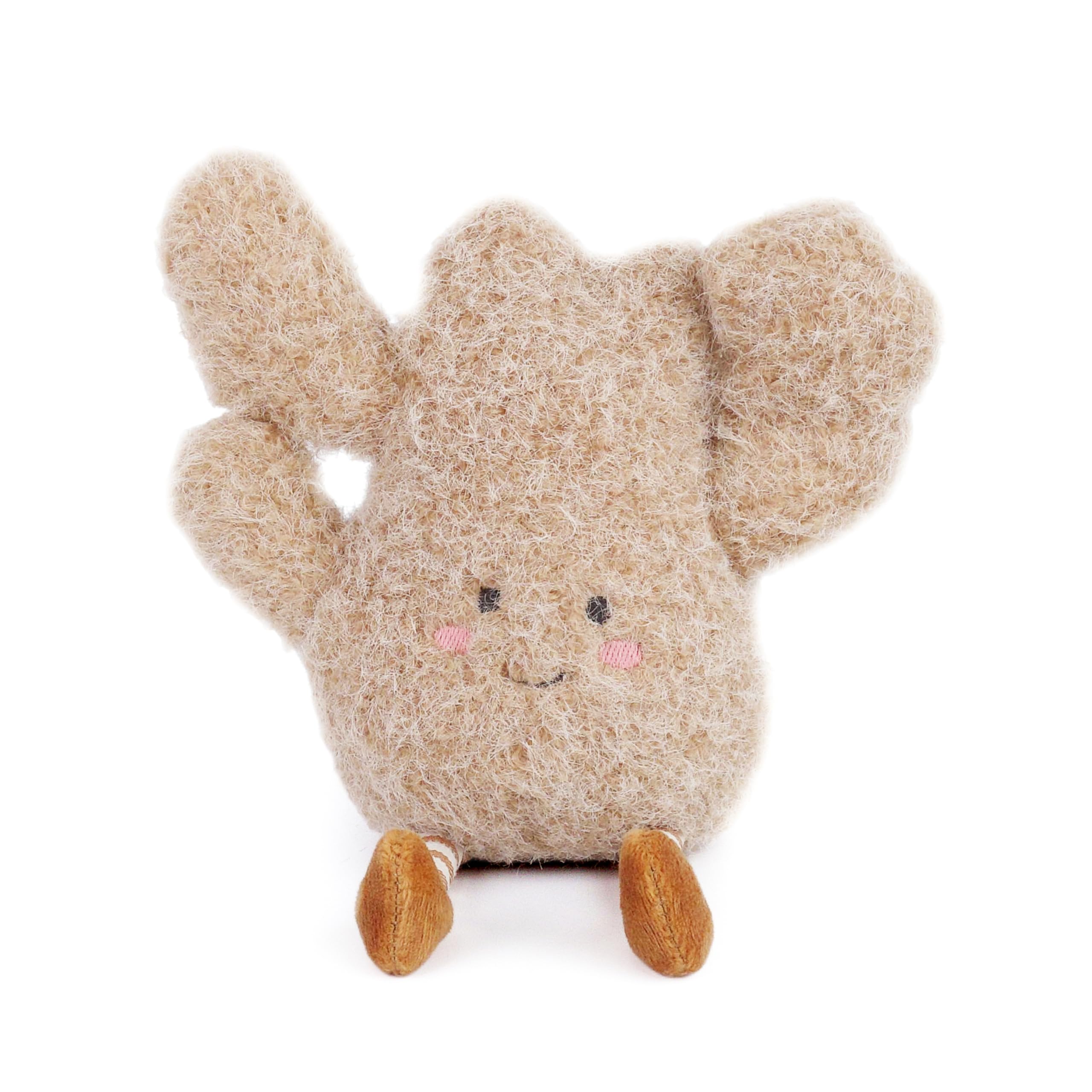 MON AMI Ginny Ginger 9-Inch Veggie Plush Toy for Boys & Girls | Soft Ginger Root Stuffed Toy | Pretend Play Kitchen Companion | Playroom Décor for All Ages