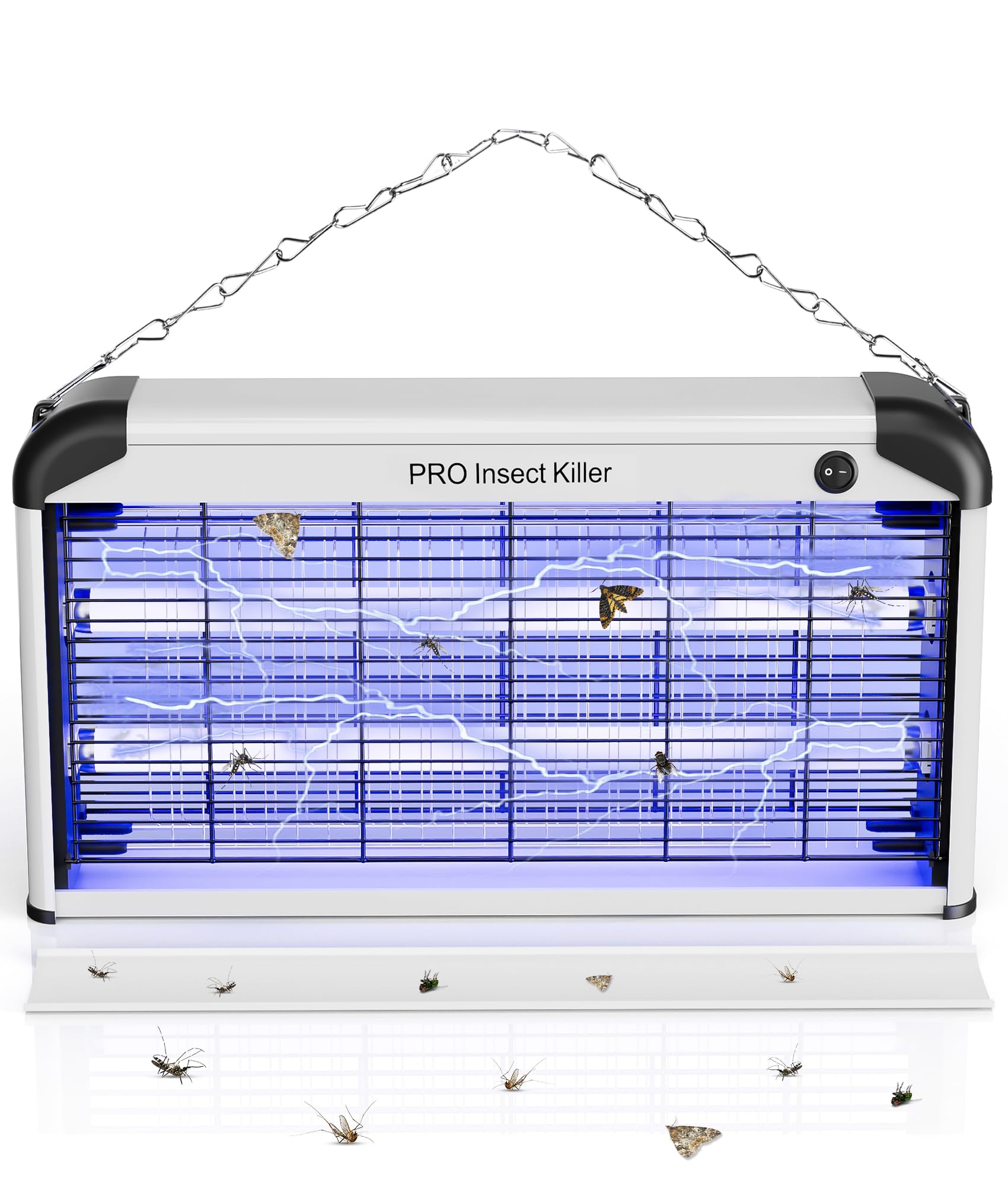 Spectracide UV Tueur de Moustiques Interieur, 2400V Piège à Insectes Volants Efficace, 30W Lampe Electrique Anti Moustique Puissant pour Mouches Guêpes Moucherons Moustiques Mites