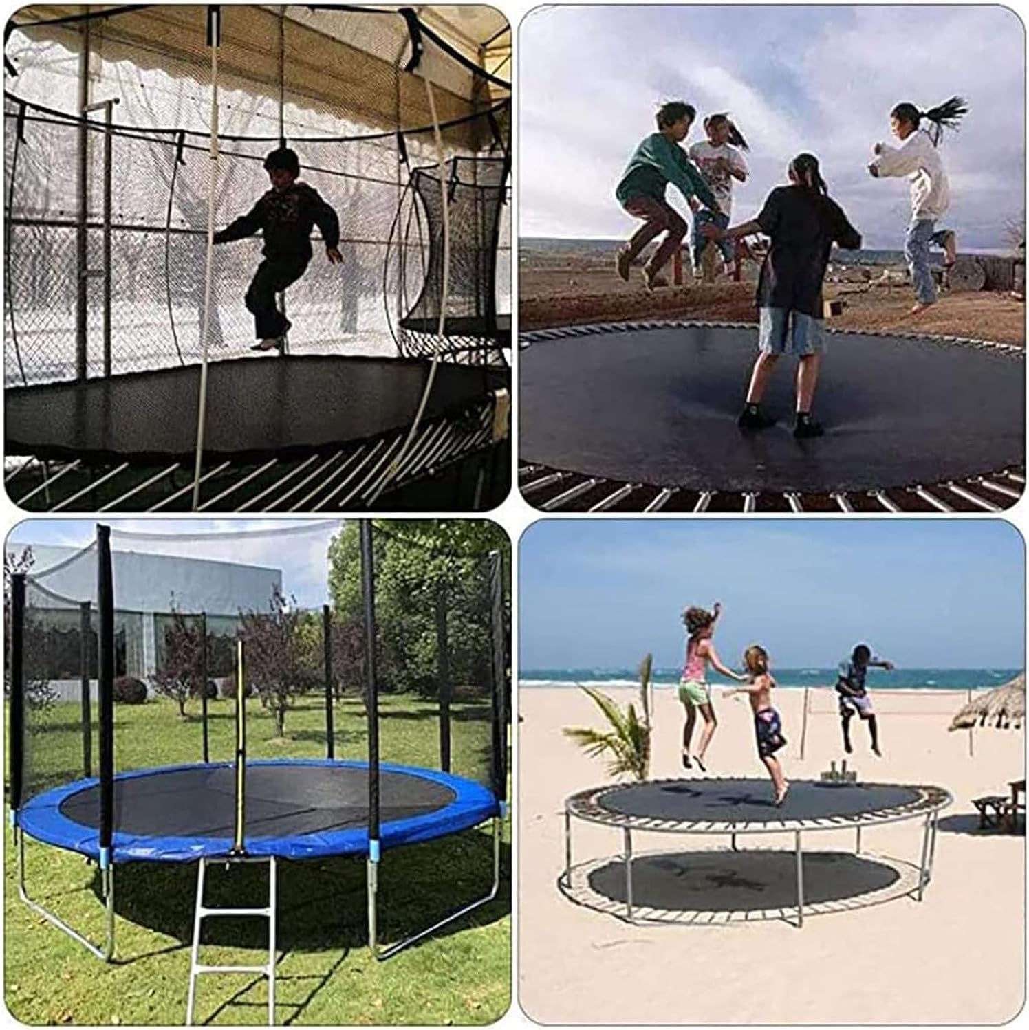 LXUKYG Round Wear-Resistant Trampoline Mattress，Outdoor Trampoline Replacement Jumping Mat Accessories for Round Trampoline Accessories