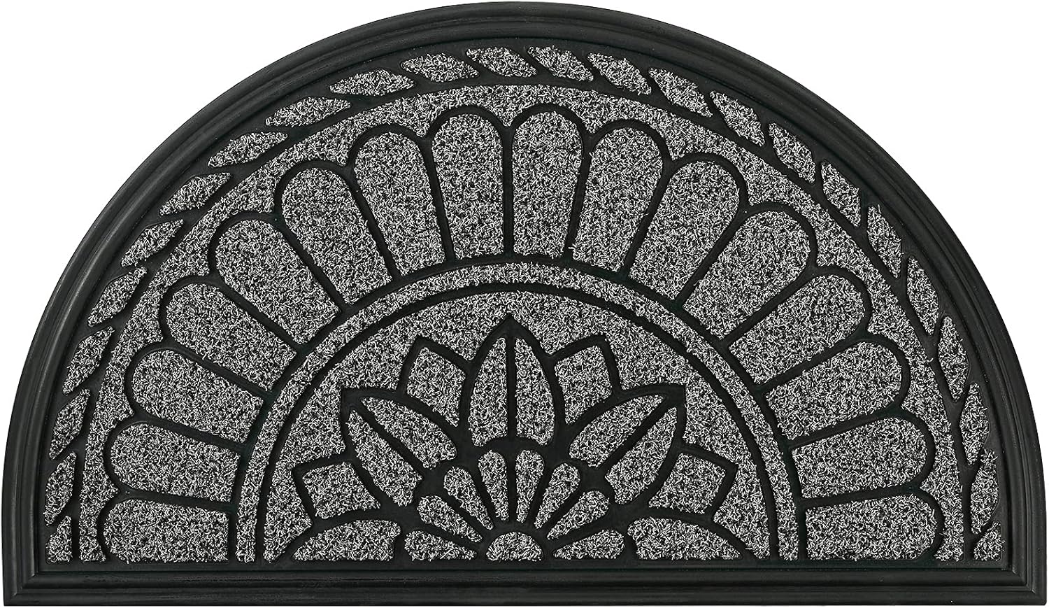 Mibao Half Round Door Mat Outdoor, Heavy Duty Front Door Mat, 45 x 75