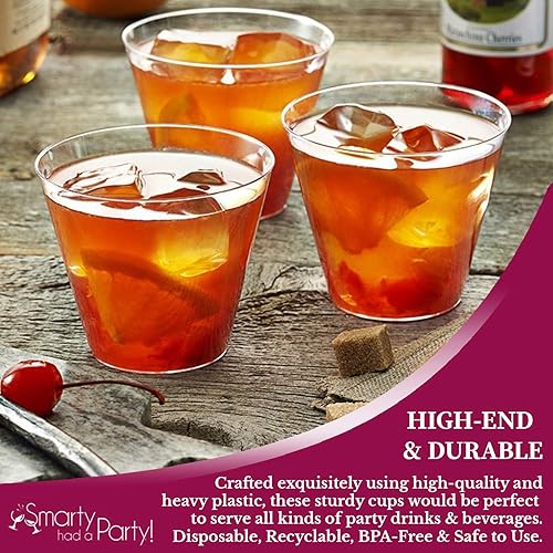 Miniatura 4 de Smarty Had A Party Vasos desechables transparentes de 5 onzas, paquete de 500 vasos de plástico, vasos de cóctel perfectos para fiestas, café