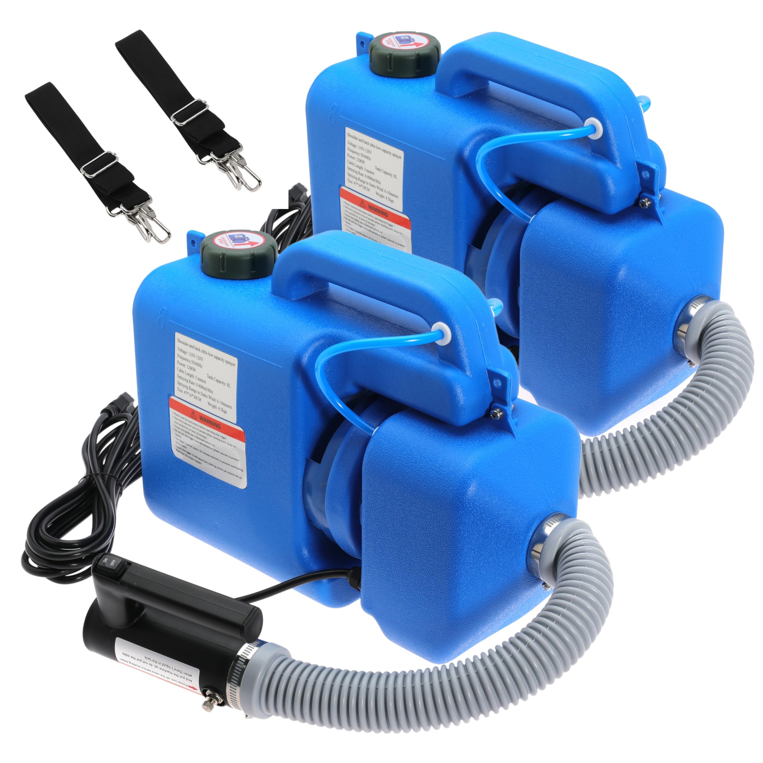 Photo 1 of 8L (2 Gallon) Electric ULV Fogger Machine, Portable Fogger Sprayer Machine Electric Atomizer Ultra Low Volume Sprayer for Home Indoor and Outdoor Cleaning Spraying Use,2 Pack
