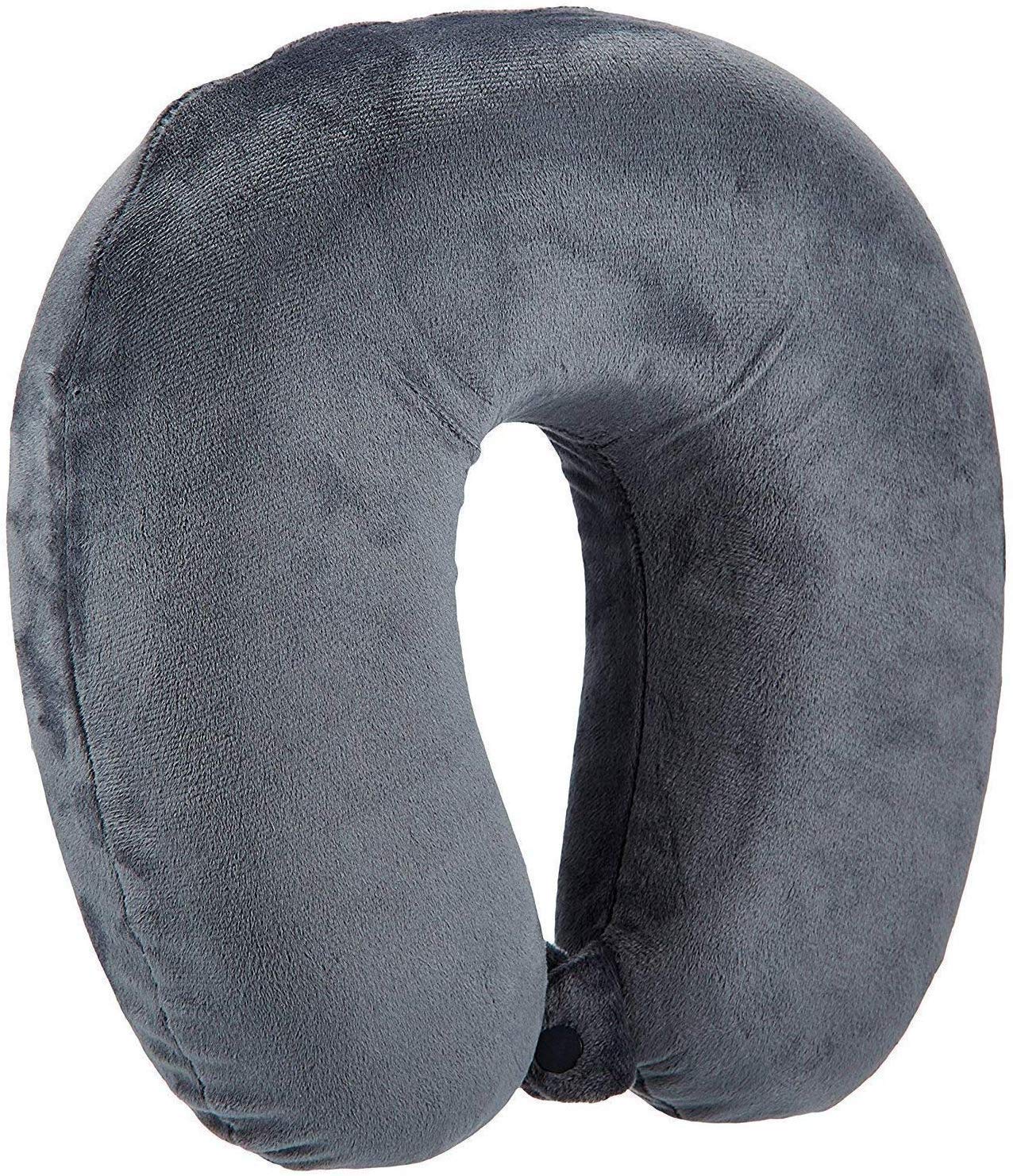 Eastern Club Unisex U-Shaped Neck Rest Pillow for Travel Micro Fibres Soft Cushion (Grey)-image-13