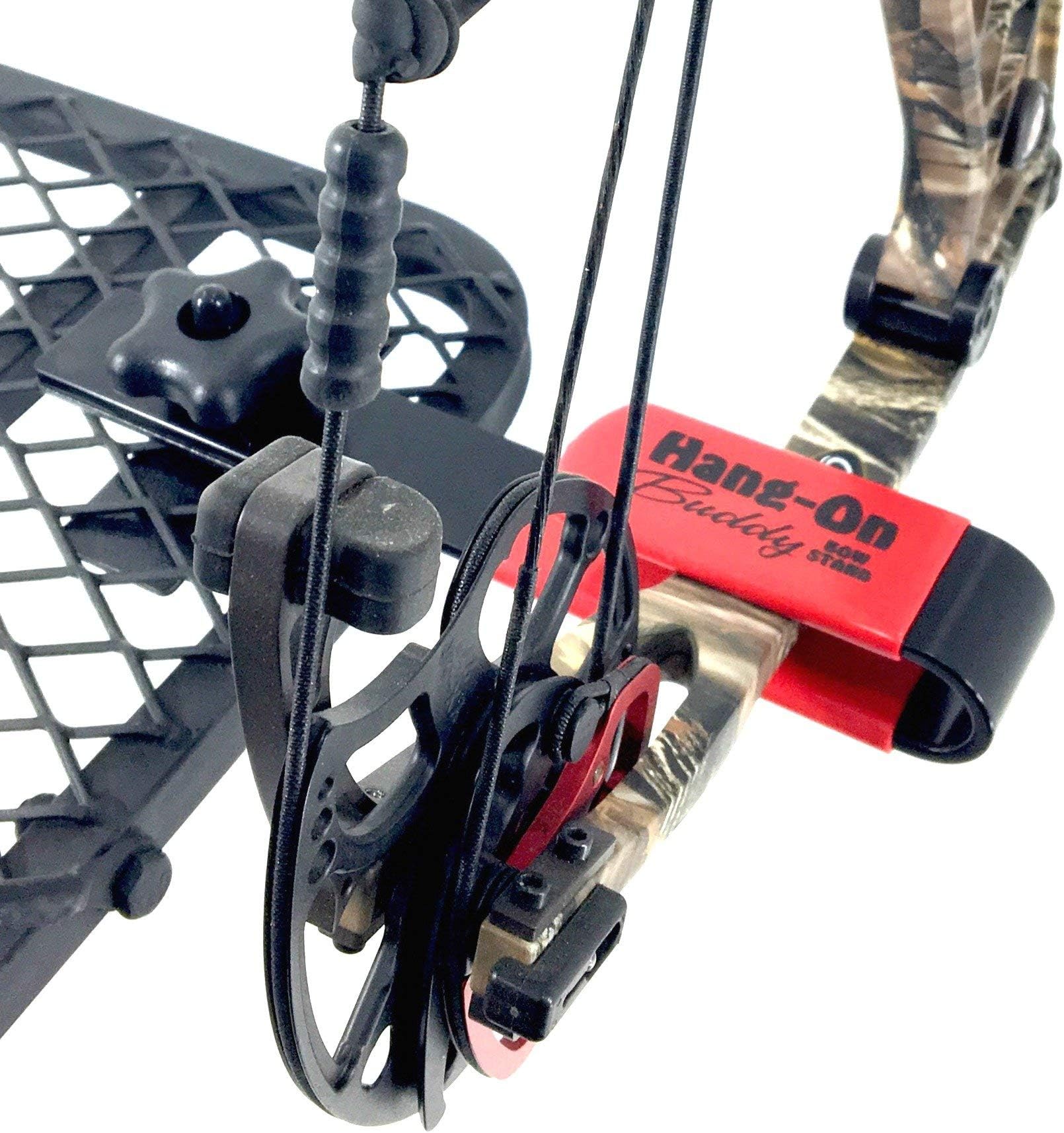 My Bow Buddy Regular Hang-On Buddy Tree Stand Bow Holder | Steel Bow Holder for Tree Stand with Rubber Grip | Works as a Compound or Crossbow Stand | Bow Holder Archery Stand with Quick Attach Knobs