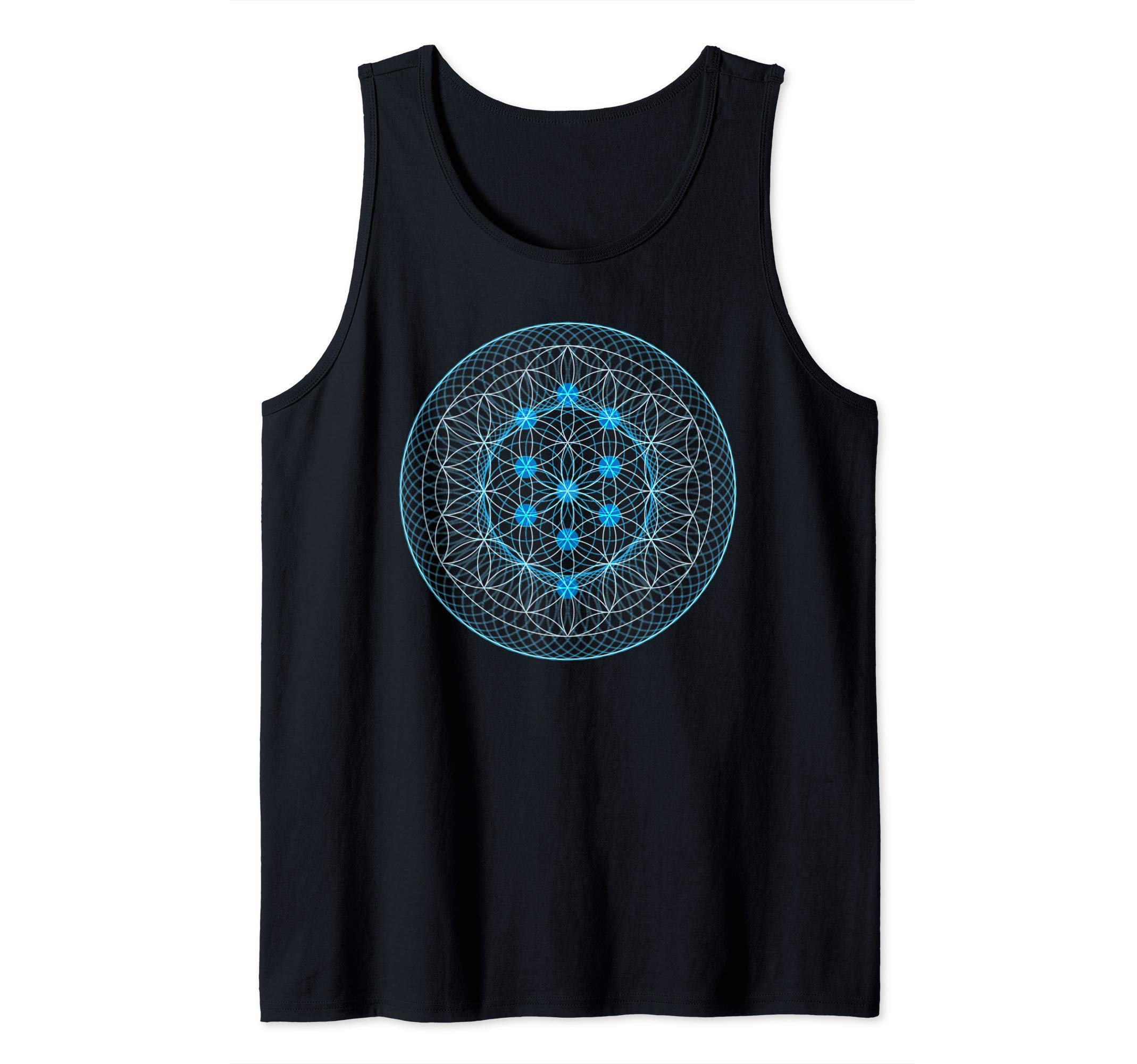 The Sacred Geometer Apparel StoreSacred Geometry Flower Of Life With Kabbalah Tree Tank Top