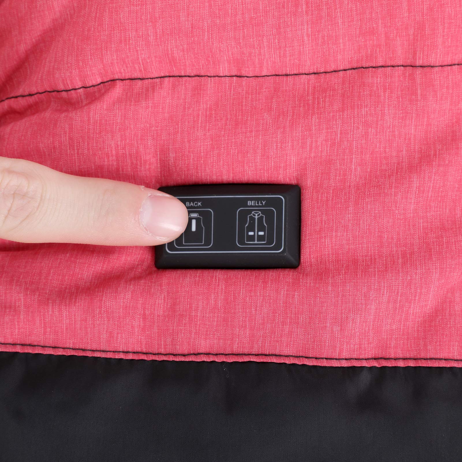 Ogrzewana kamizelka damska, ładowana przez USB, elektryczna ogrzewana kurtka z niezależnym ogrzewaniem z tyłu, kurtka grzewcza do aktywności na świeżym powietrzu, wędrówek, motocykli XL XL