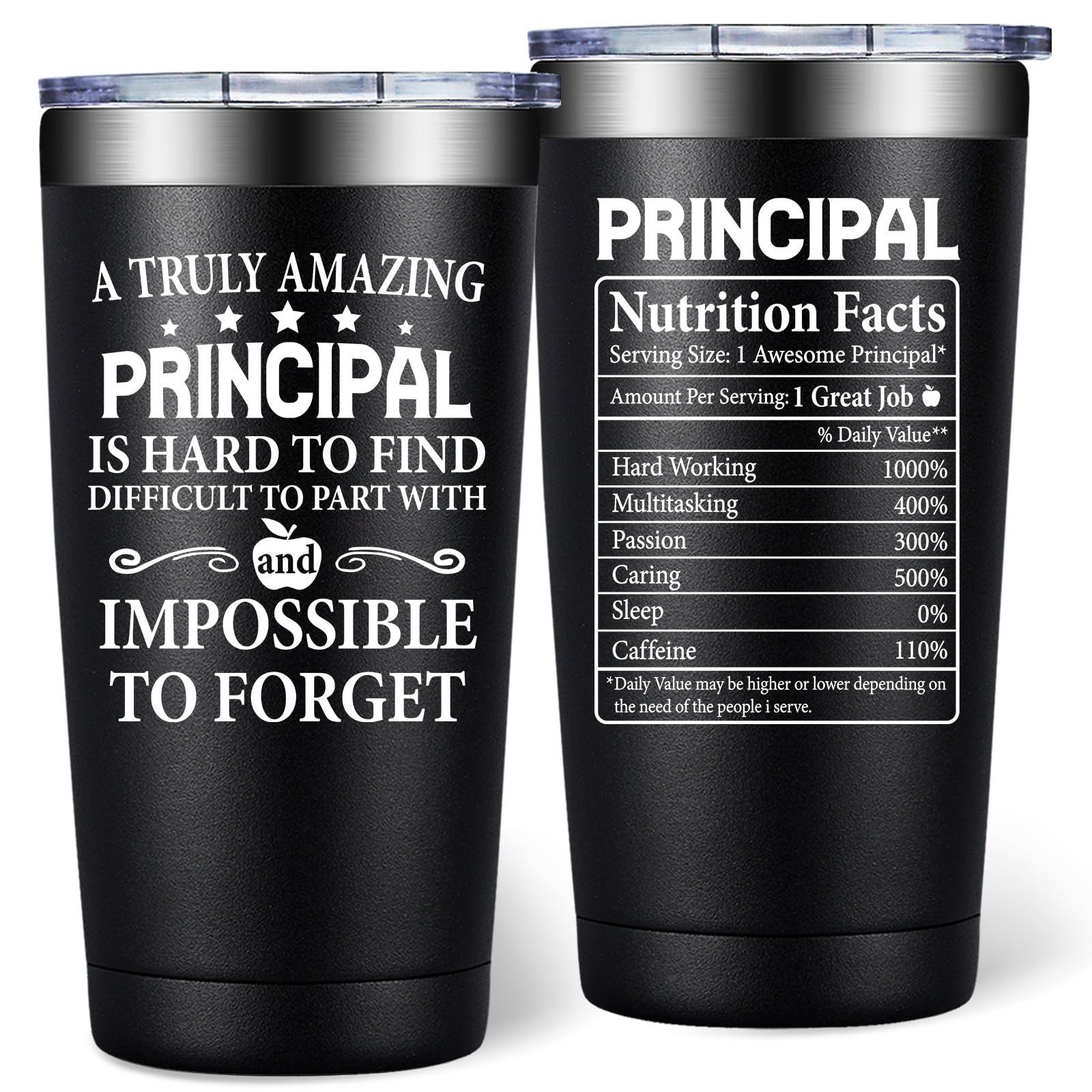 Principal Gifts - Principal Christmas Appreciation Gifts for Men - Principals Day, Teachers Appreciation Day Gift for Principals - 20oz Tumbler