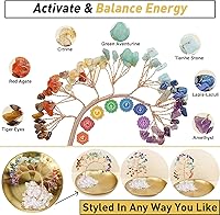 Vista 5 de Soporte de cristal para Palo Santo, soporte para incienso para 7 chakras, soporte de incienso de latón de 5.5 pulgadas, 6 en 1 para varillas