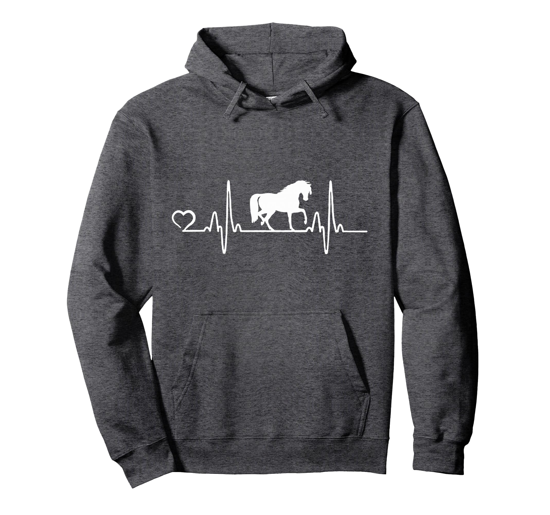 Horse Heartbeat Dressage Gift For Women and Girls Graphic Pullover Hoodie