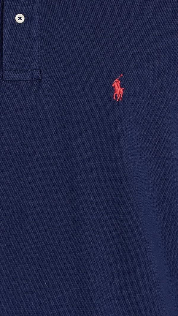 POLO RALPH LAUREN, Men's, The Iconic Mesh Polo Shirt, Newport Navy, Large by POLO RALPH LAUREN - Used condition - Image 6