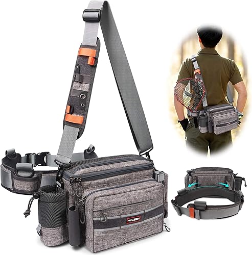 YVLEEN Sling Bolsa de aparejos de pesca - Paquete de almacenamiento de aparejos de pesca al aire libre - 2023 Nuevo diseño resistente al agua