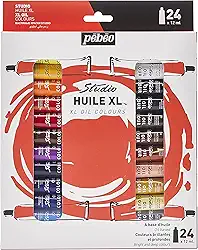 Estojo Tinta Oleo, Pébéo, 668620, 24 Cores 12ml