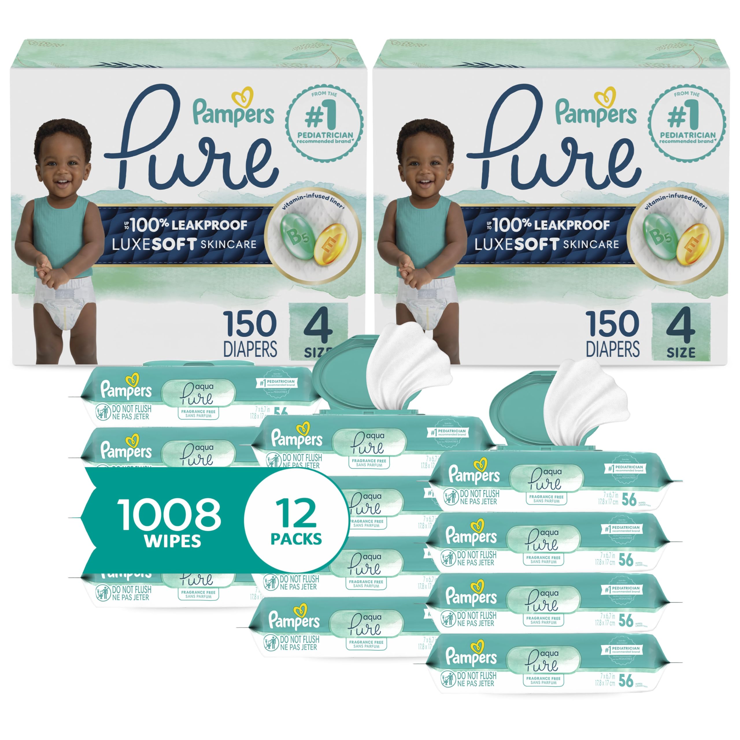 【yuma91221018 】Pampers 4パック Amazon.com: Pampers Pure Protection Disposable Baby Diapers