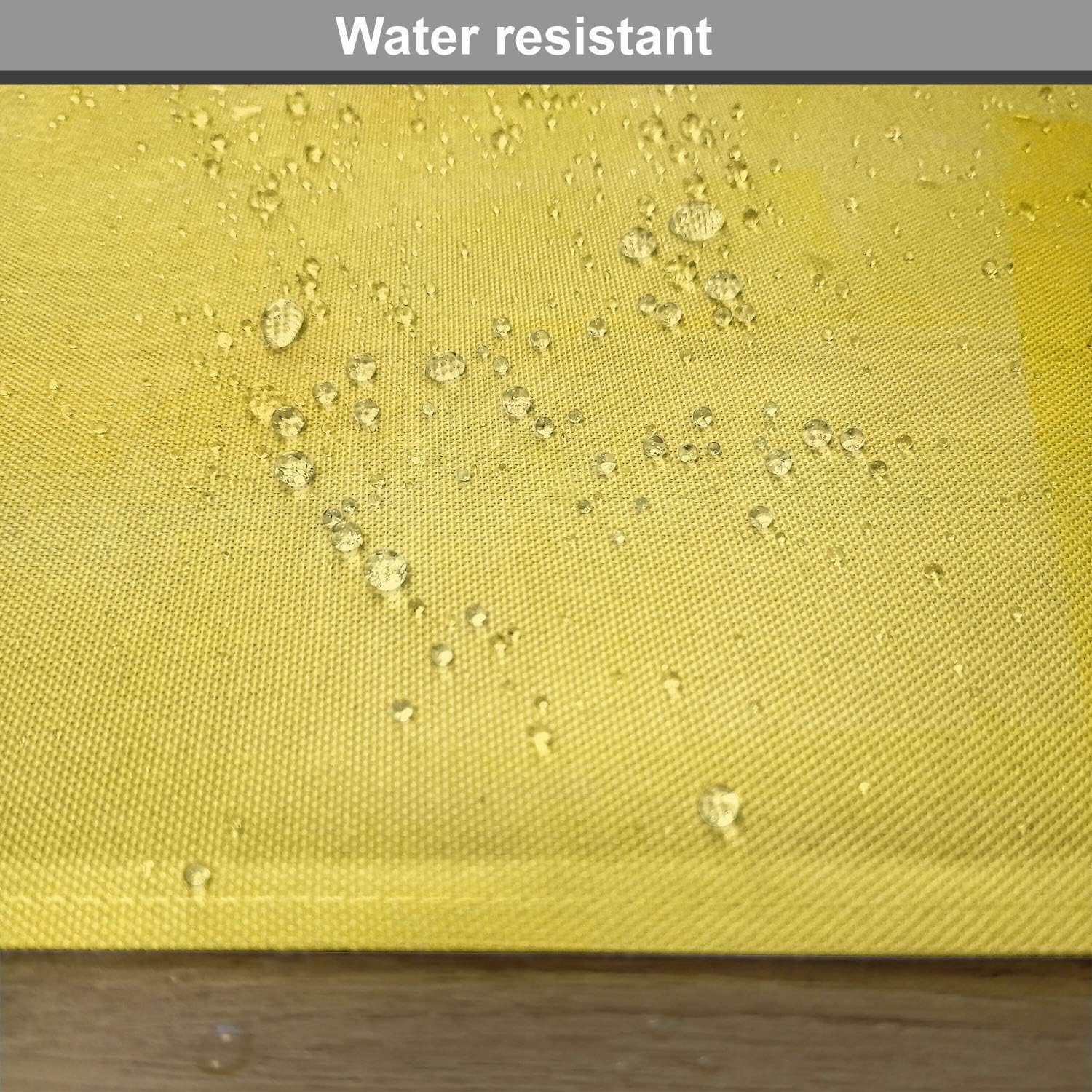 Ambesonne Grey and Yellow Place Mats Set of 4, Grunge Street Style Painting Brush Print Ombre Design Illustration, Washable Fabric Placemats for Dining Table, Standard Size, Dimgray Yellow
