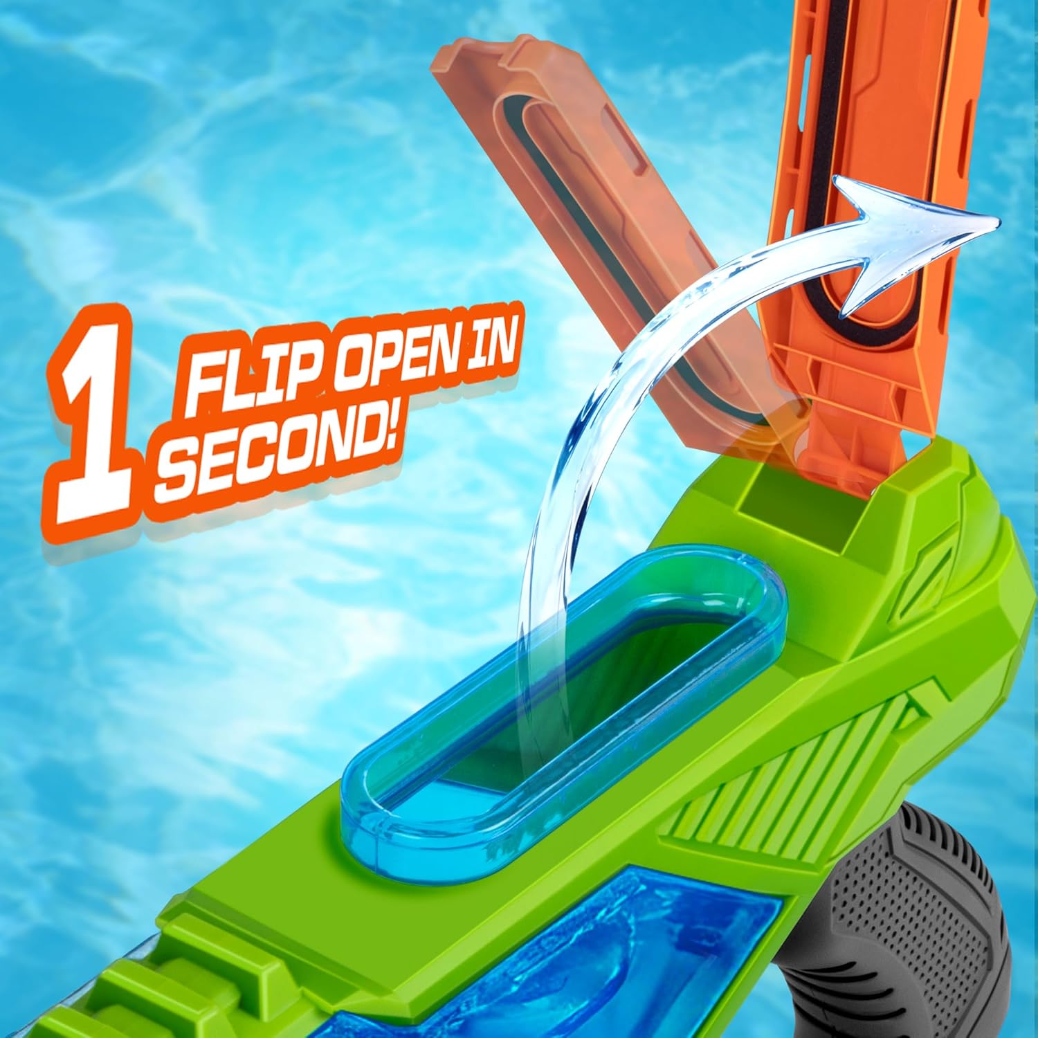 Quanquer Super Water Guns for Adults - 1000cc 3 Pack Super Guns Water Soaker Blaster Squirt Toy with Excellent Range - Gift Toys for Outdoor Swimming Pool Fighting Play